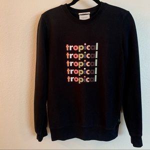 Scotch & Soda tropical black sweatshirt summer edition